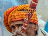 Sadhu with a decorated 'chilum'