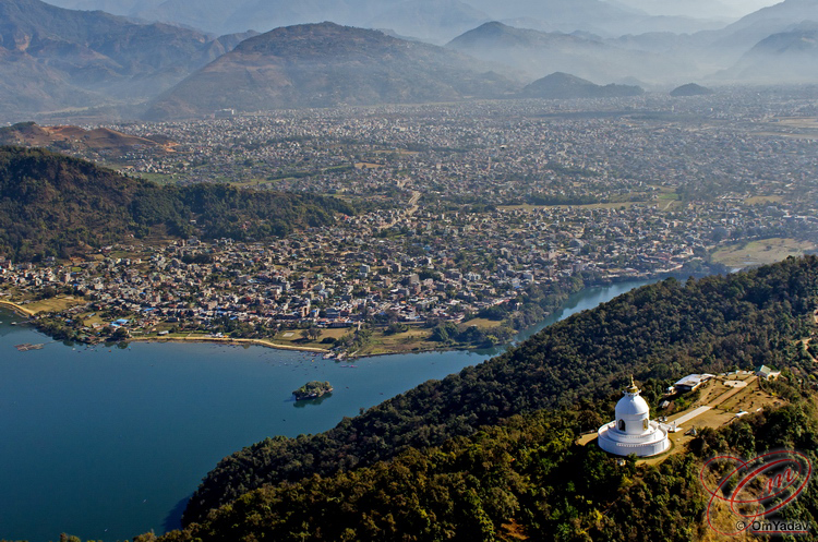 Ariel view of city